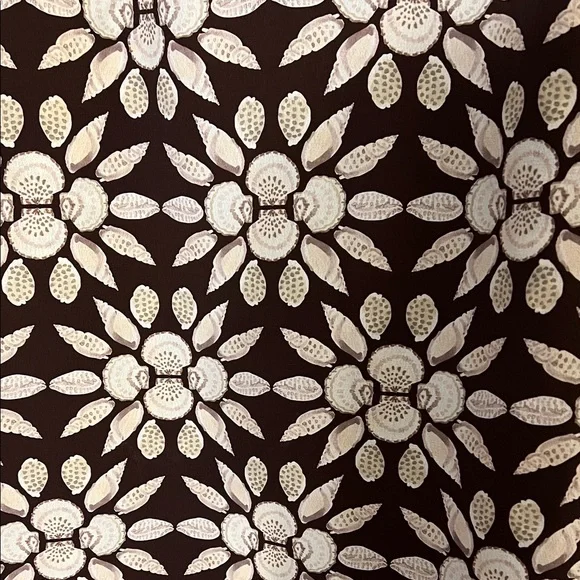 Hill House XXS Brown Floral Sleeveless Top Deep V Lightweight Summer Dress - Picture 3 of 10